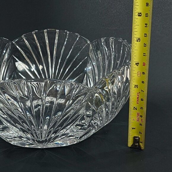 Noritake 9" Centerpiece Bowl Salad Fruit Bowl Glass Crystal Treasure Vintage - Picture 3 of 8